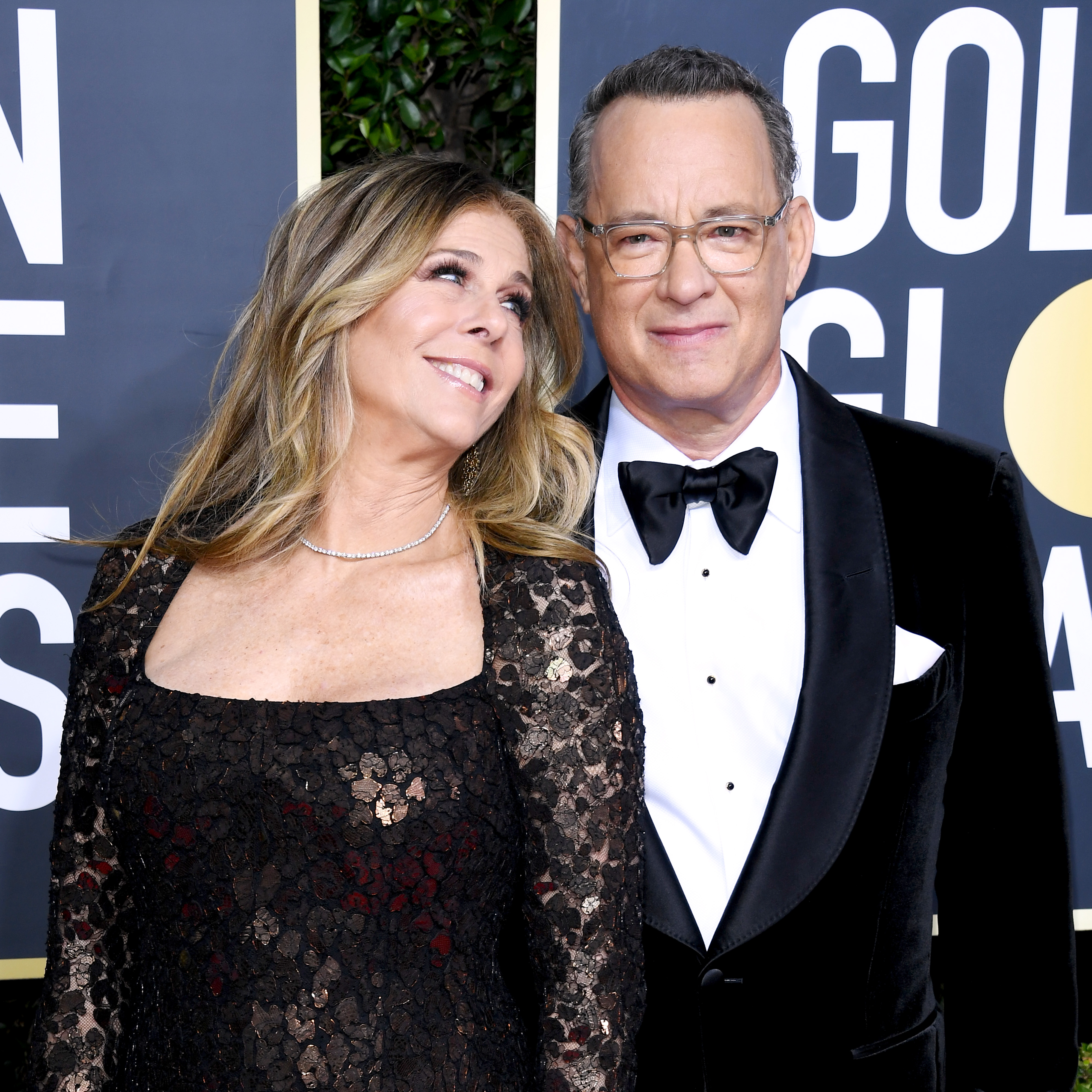 Rita Wilson et Tom Hanks lors de la 77ème édition des Golden Globe Awards le 5 janvier 2020 à Beverly Hills, Californie | Source : Getty Images