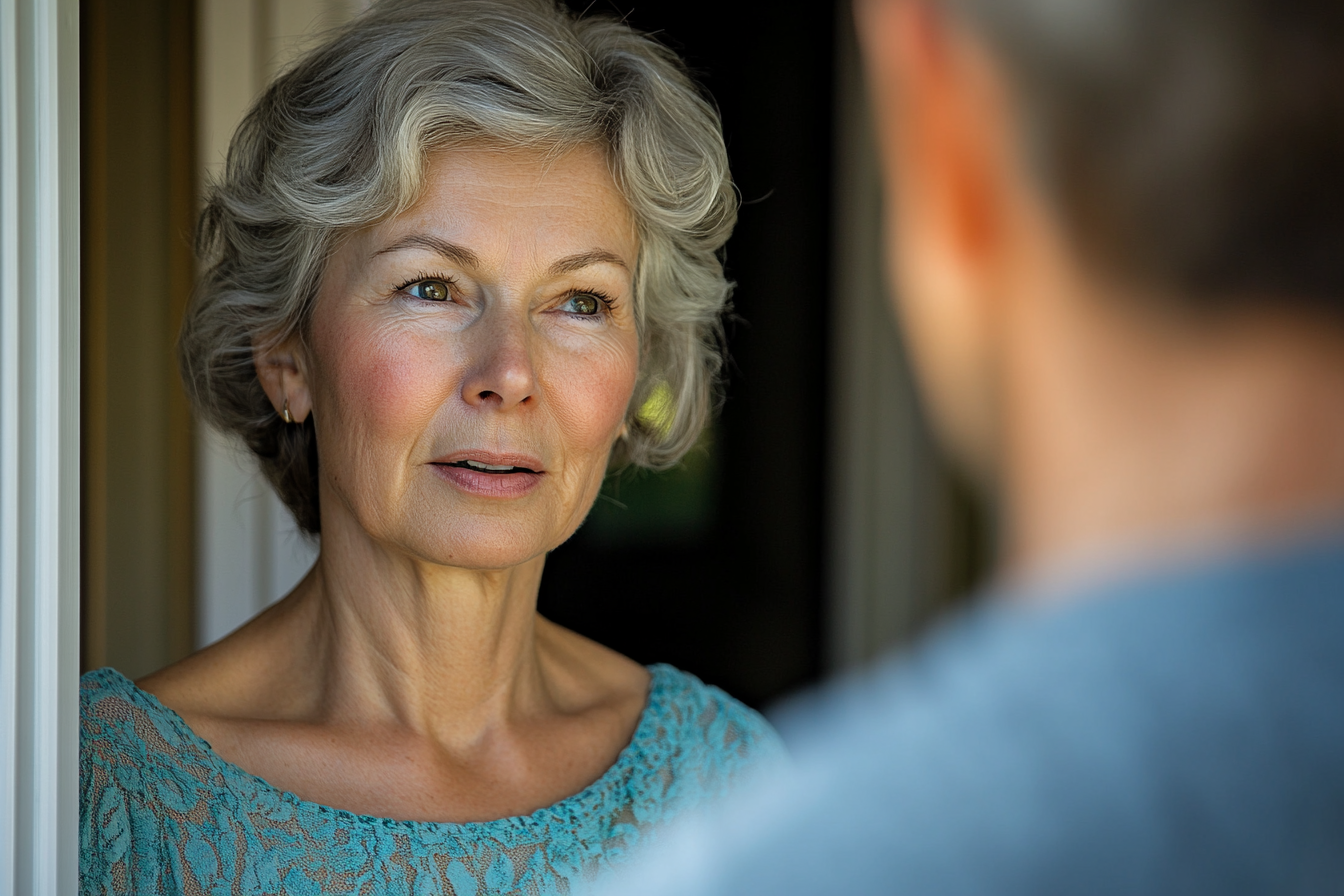 Une femme qui parle à un homme | Source : Midjourney