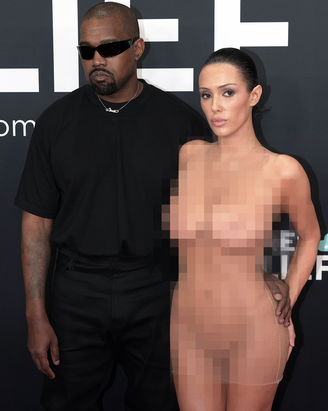 Kanye West et Bianca Censori assistent à la 67e édition des GRAMMY Awards le 2 février 2025 | Source : Getty Images