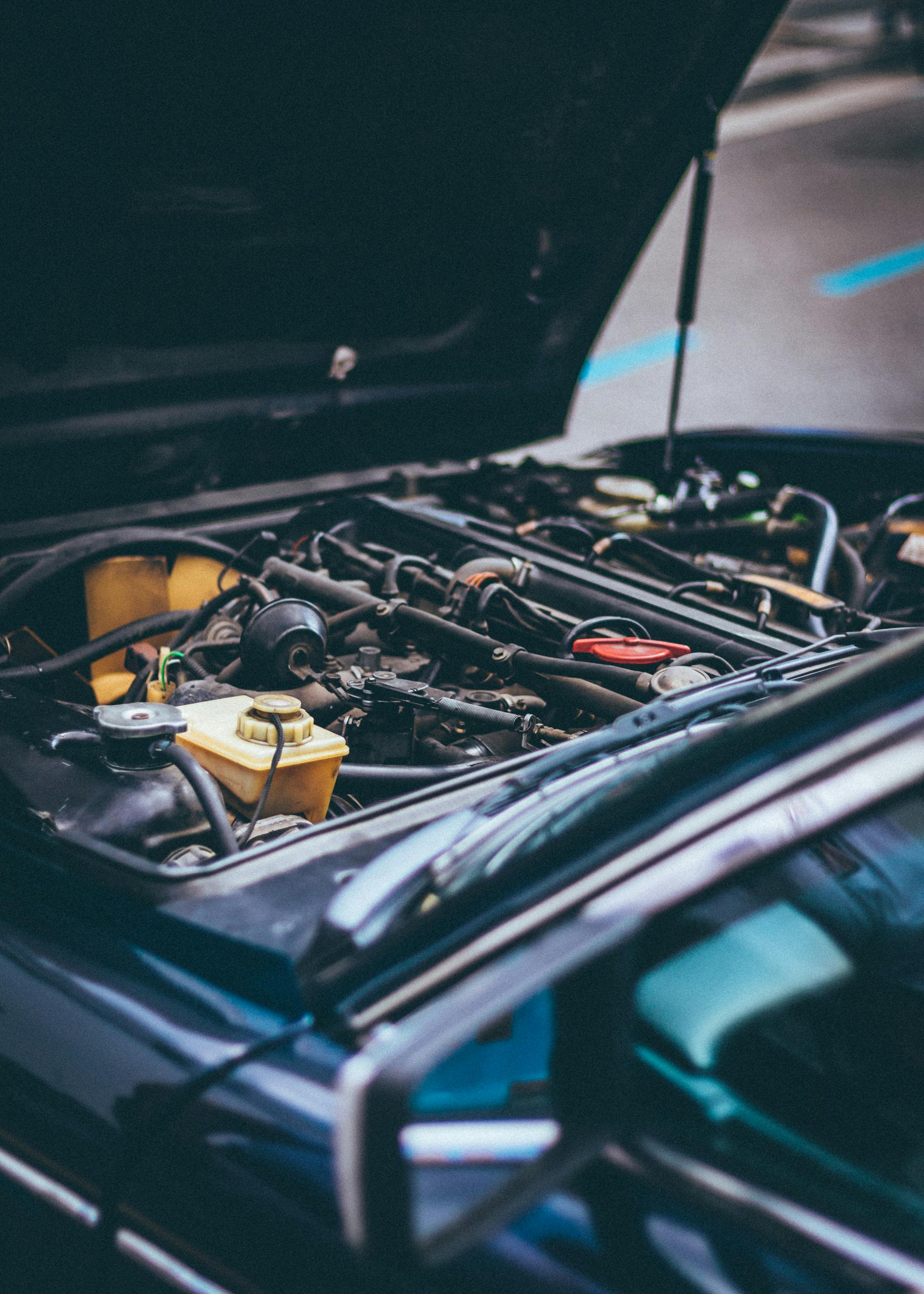 Gros plan sur un moteur de voiture | Source : Pexels