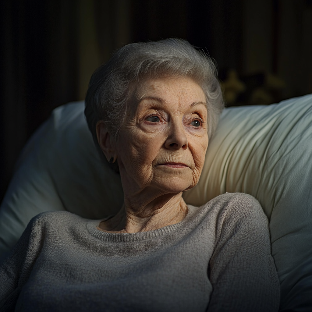 Une femme allongée dans son lit | Source : Midjourney