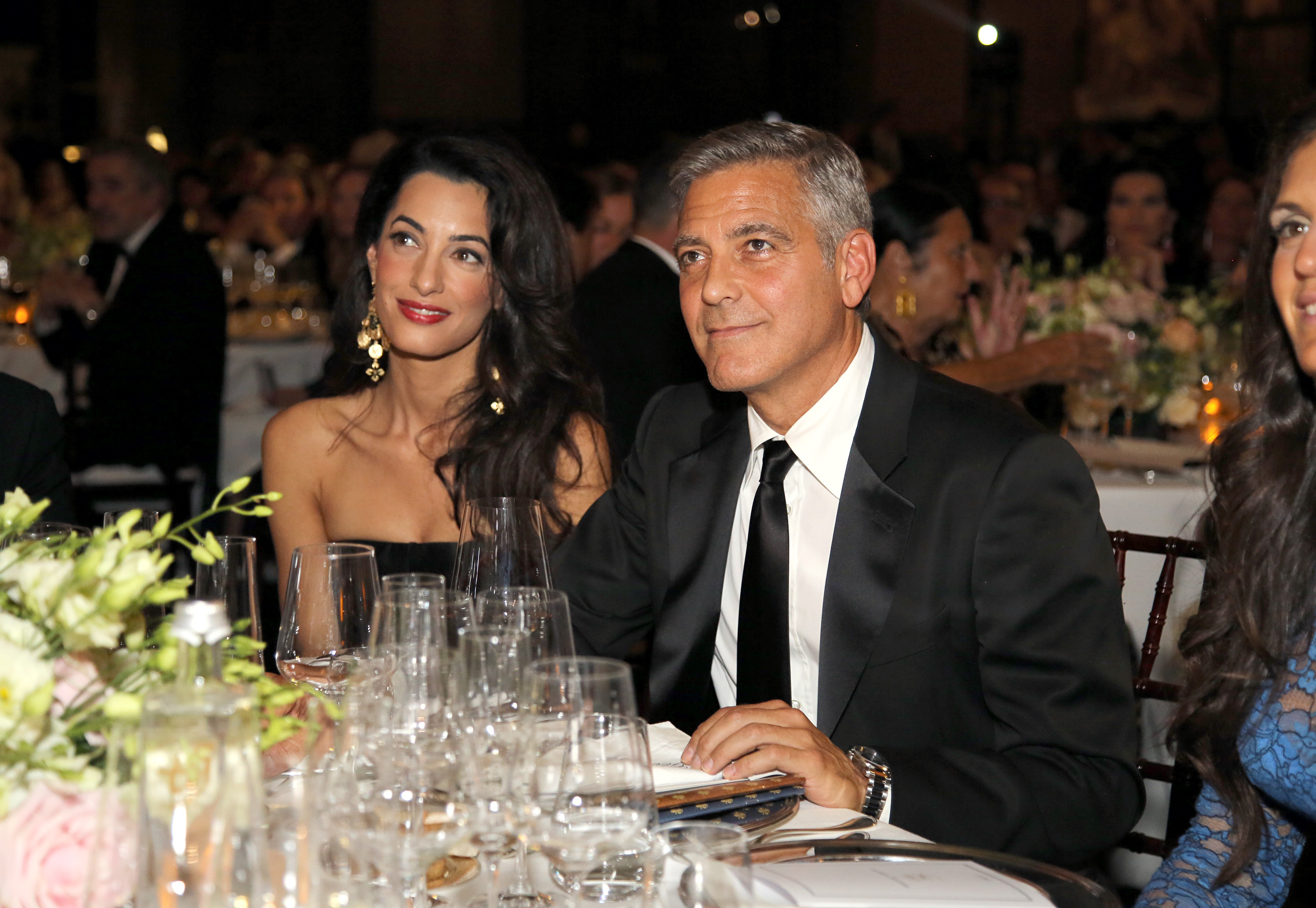 George Clooney et Amal Alamuddin assistent au gala Celebrity Fight Night le 7 septembre 2014 à Florence, Italie | Source : Getty Images