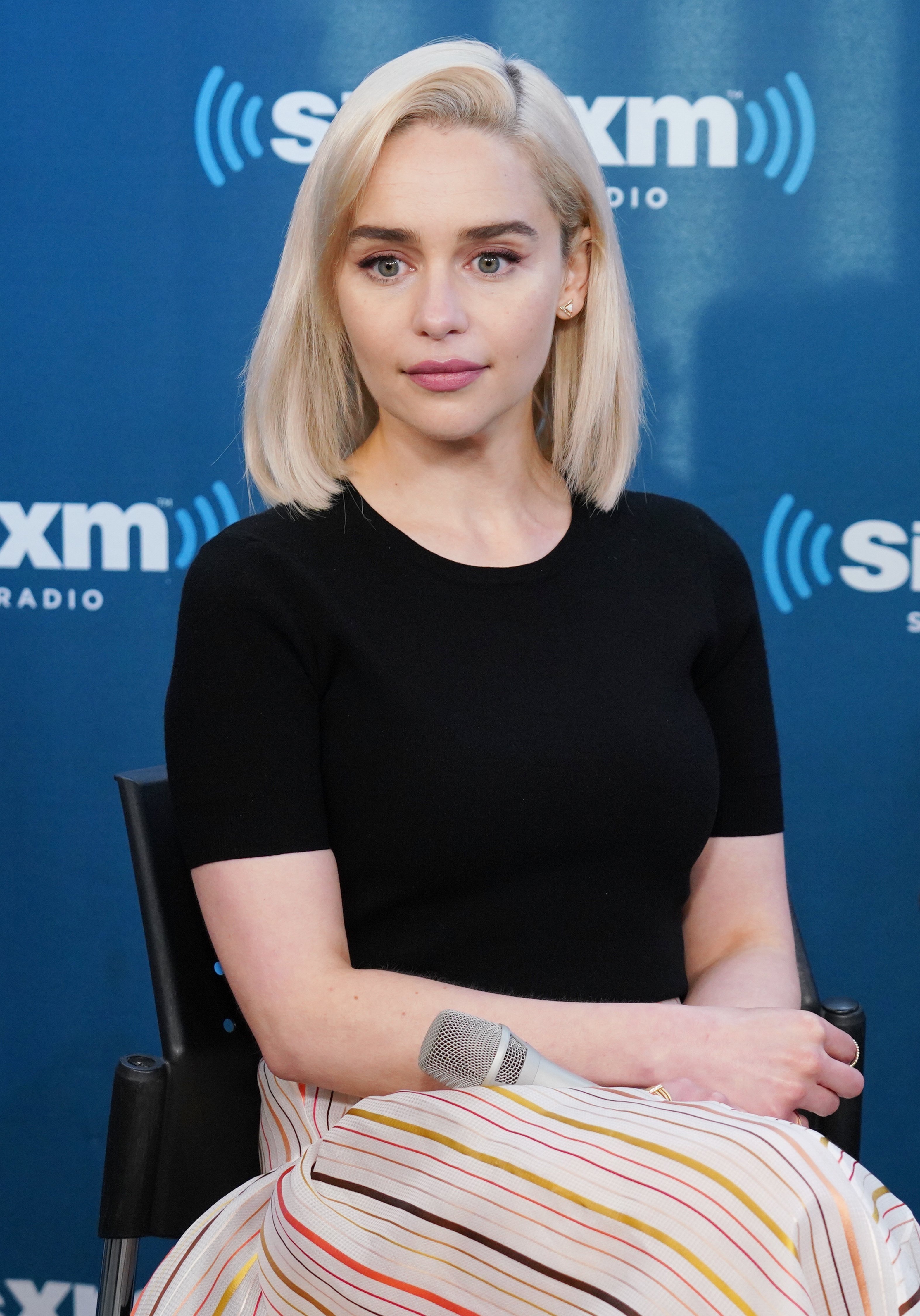 Emilia Clarke participe à l'hôtel de ville de SiriusXM le 21 mai 2018 à New York. | Source: Getty Images.