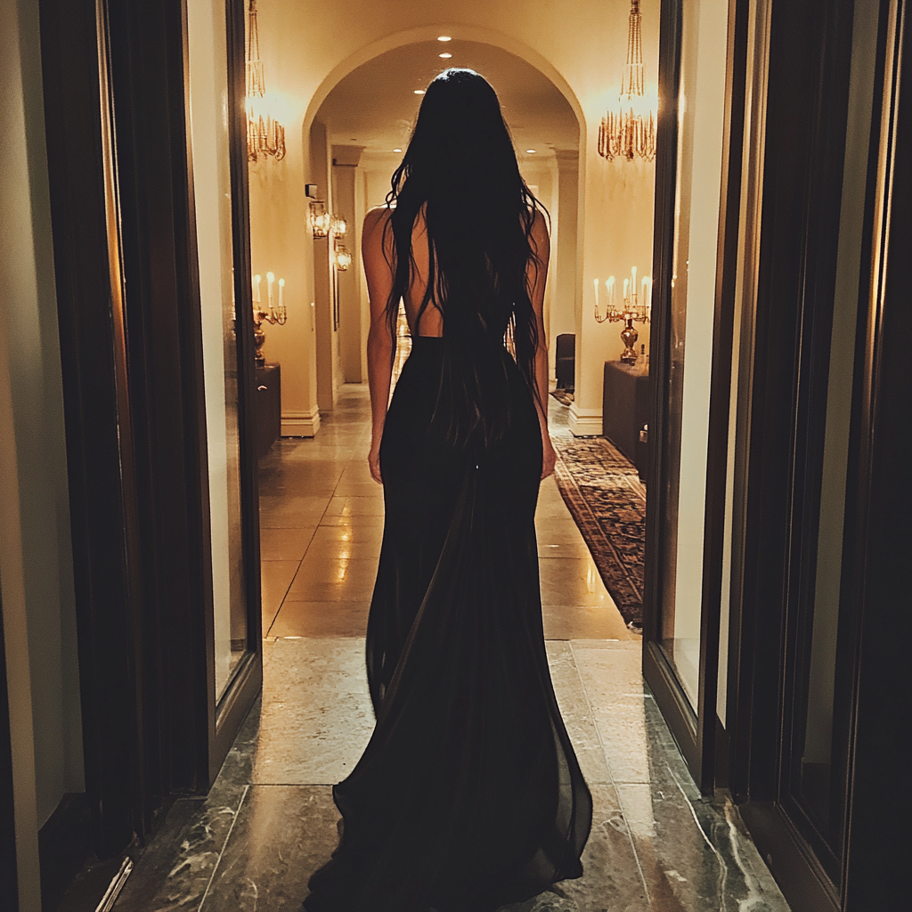Une femme qui parle au loin | Source : Midjourney