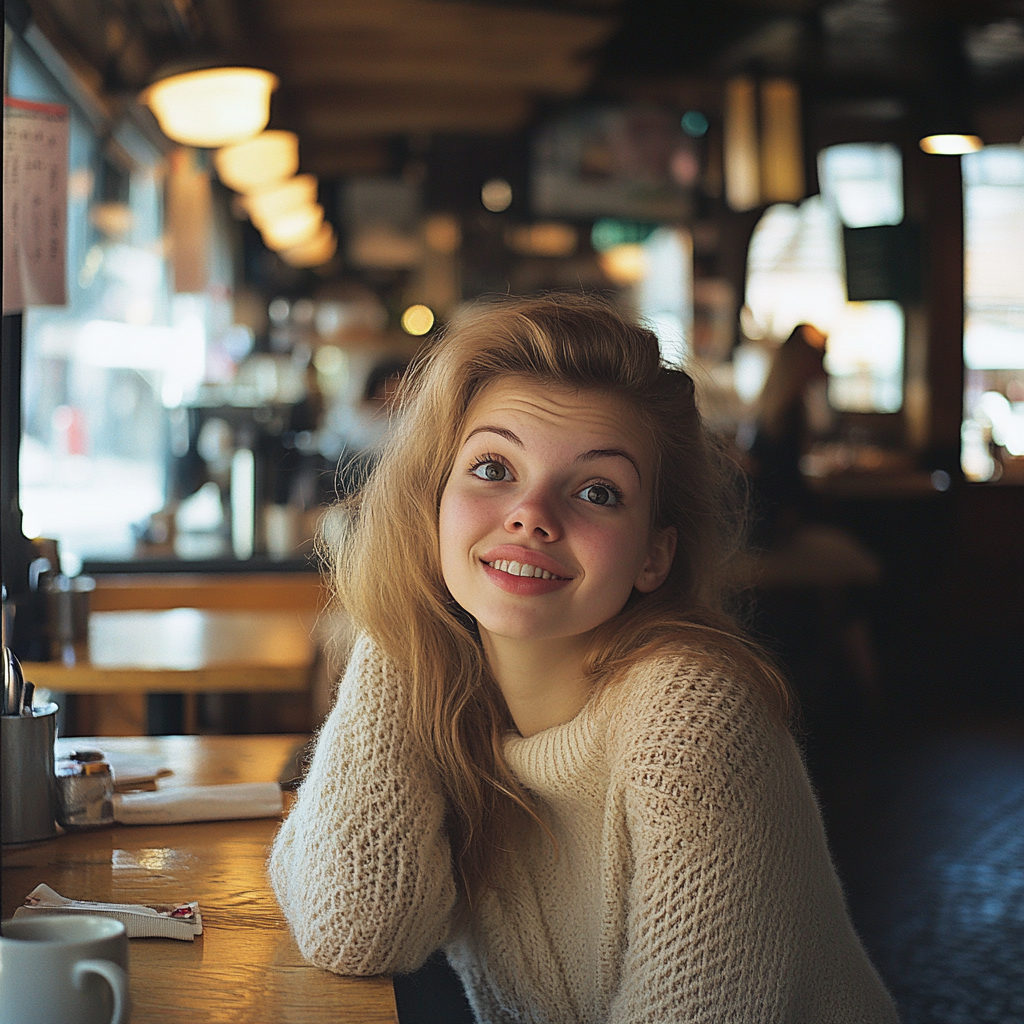 A cheerful woman | Source: Midjourney