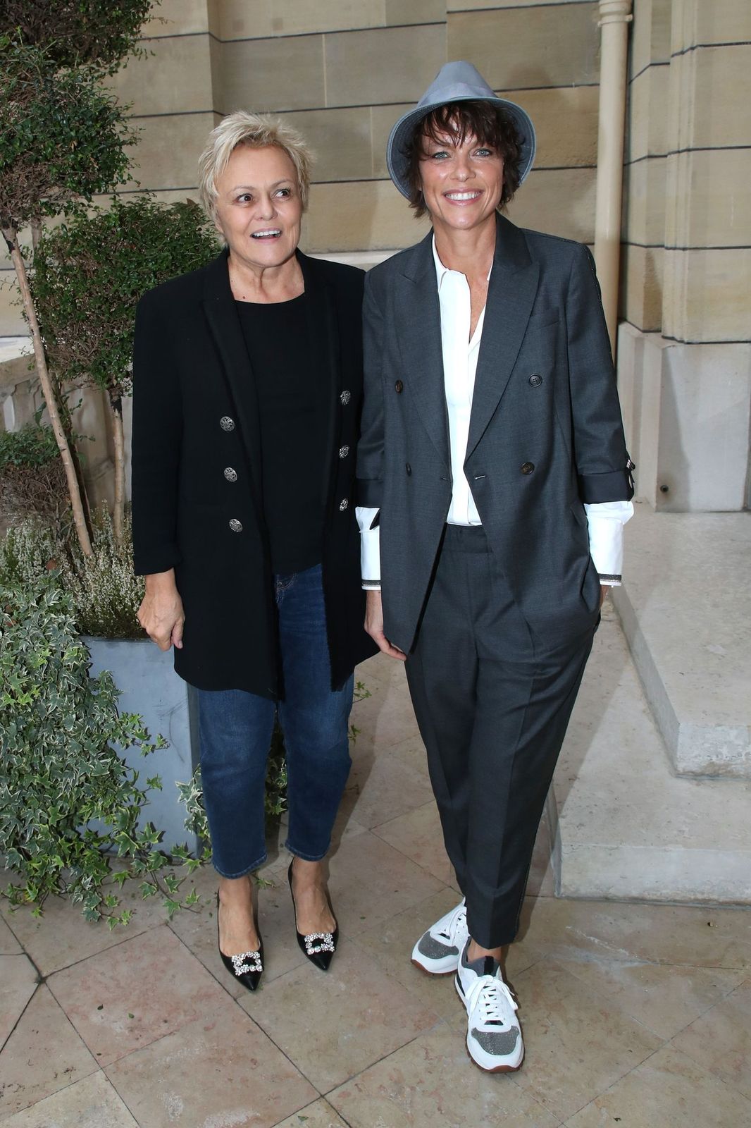  Muriel Robin et Anne Le Nen à la Maison de la Recherche le 25 octobre 2019 à Paris, France. | Photo : Getty Images