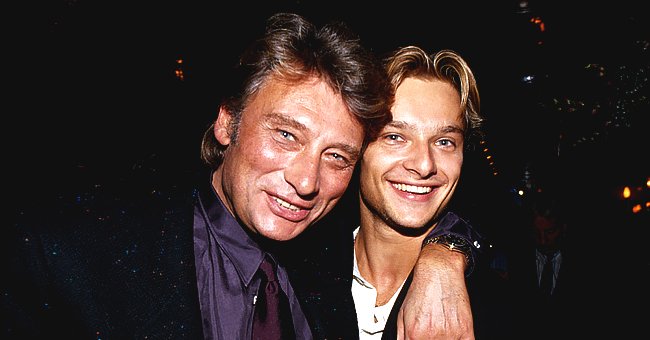 Johnny Hallyday et son fils David. | Photo : Getty Images