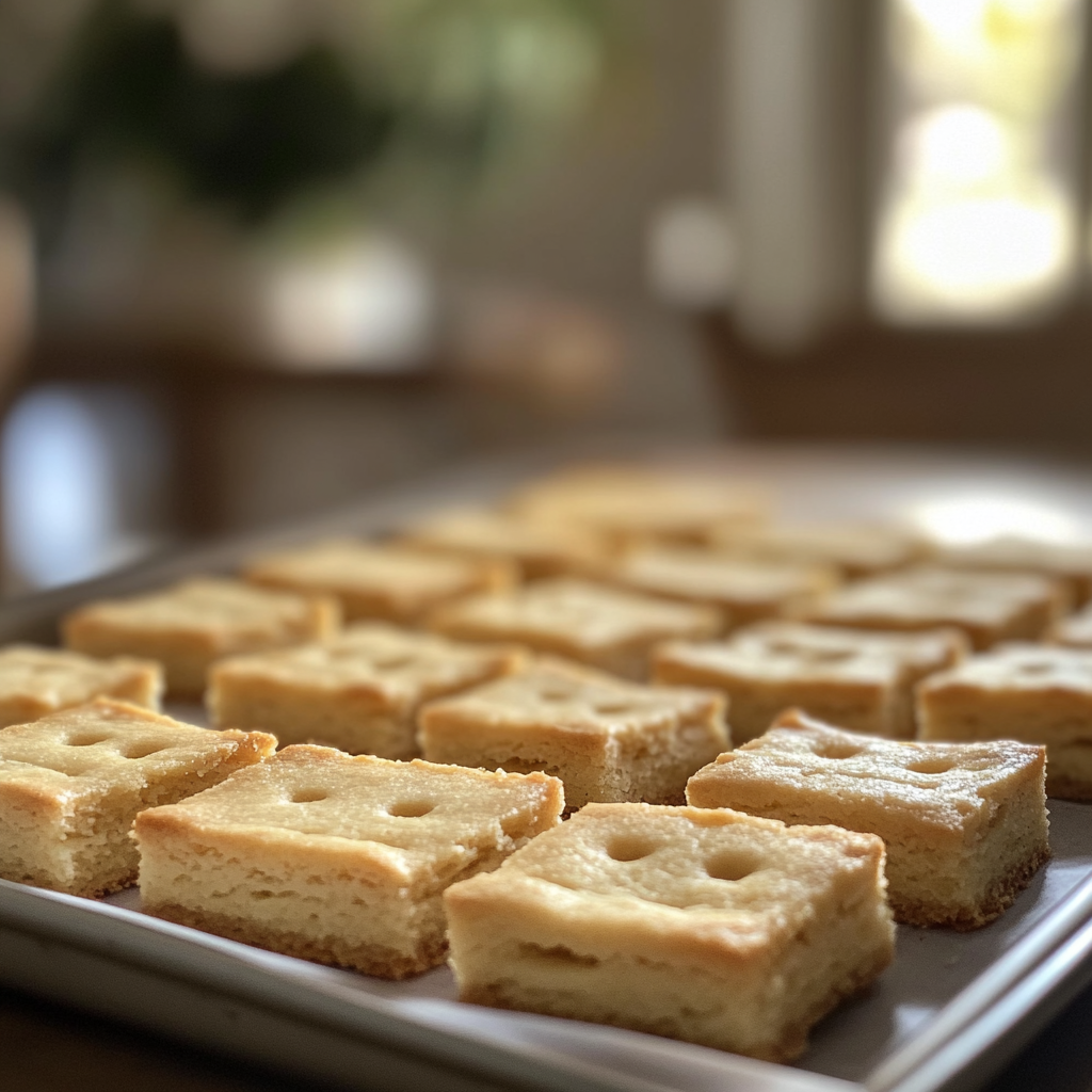 Un plateau de sablés fraîchement cuits | Source : Midjourney