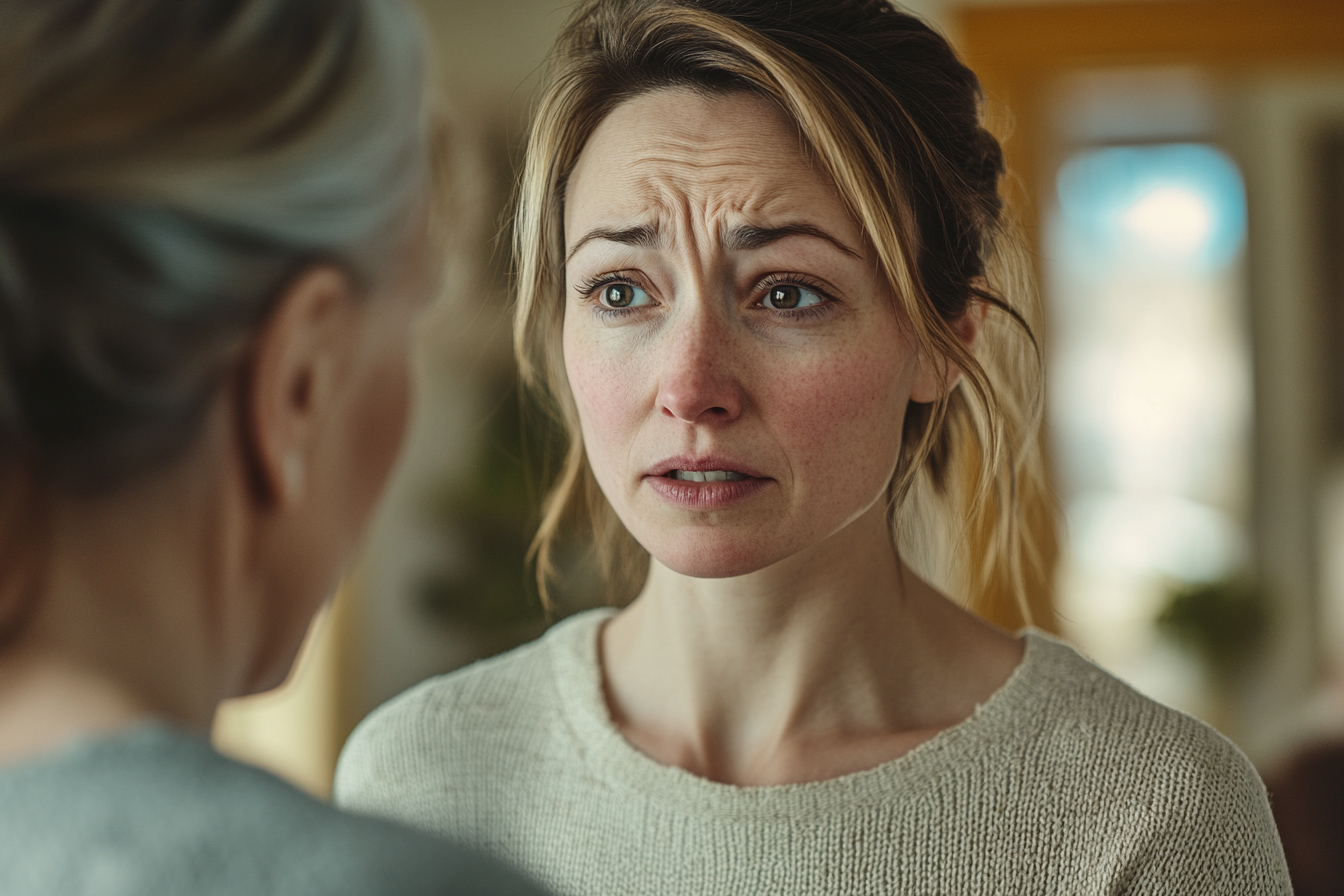 Une femme qui parle à sa belle-mère | Source : Midjourney