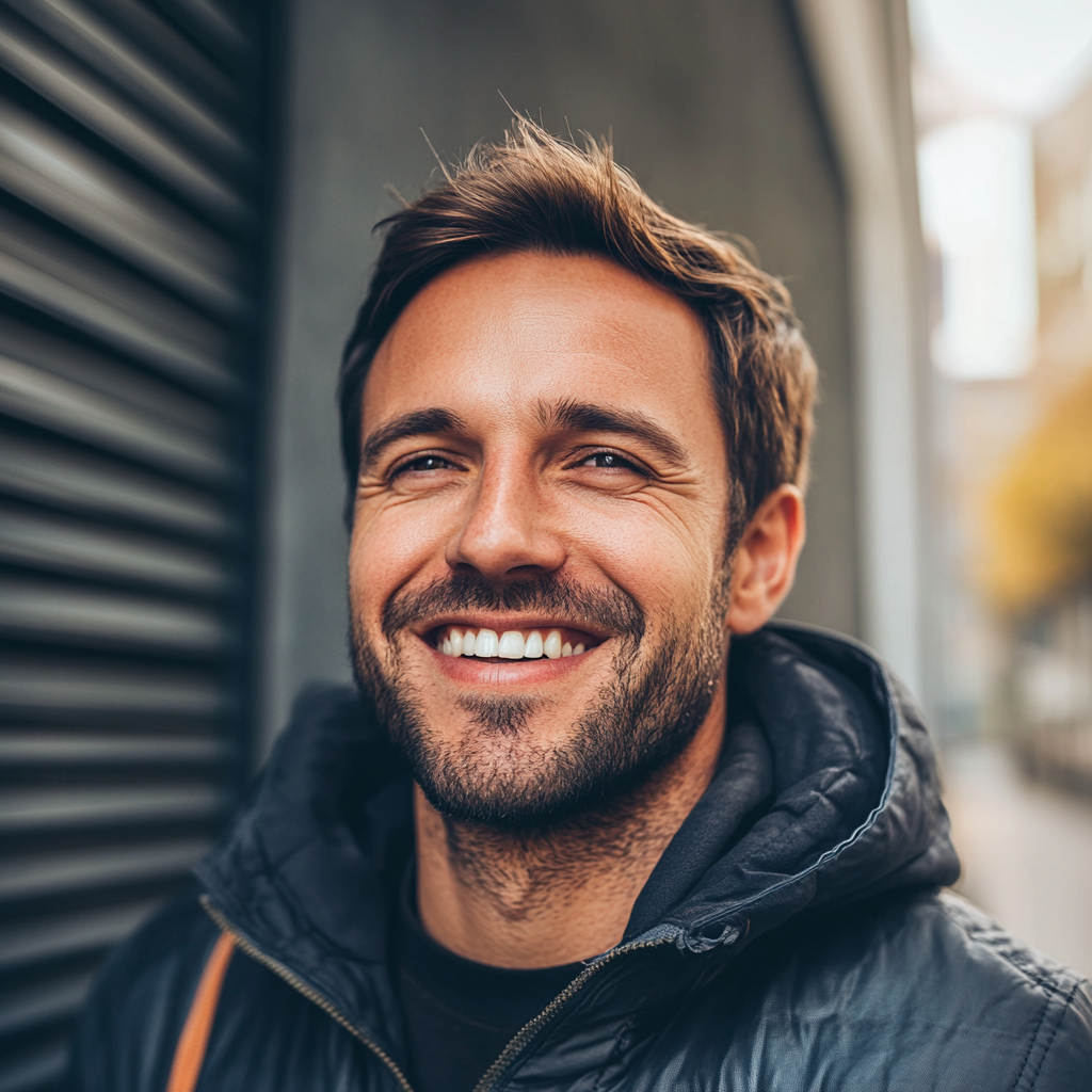 Un homme souriant | Source : Midjourney