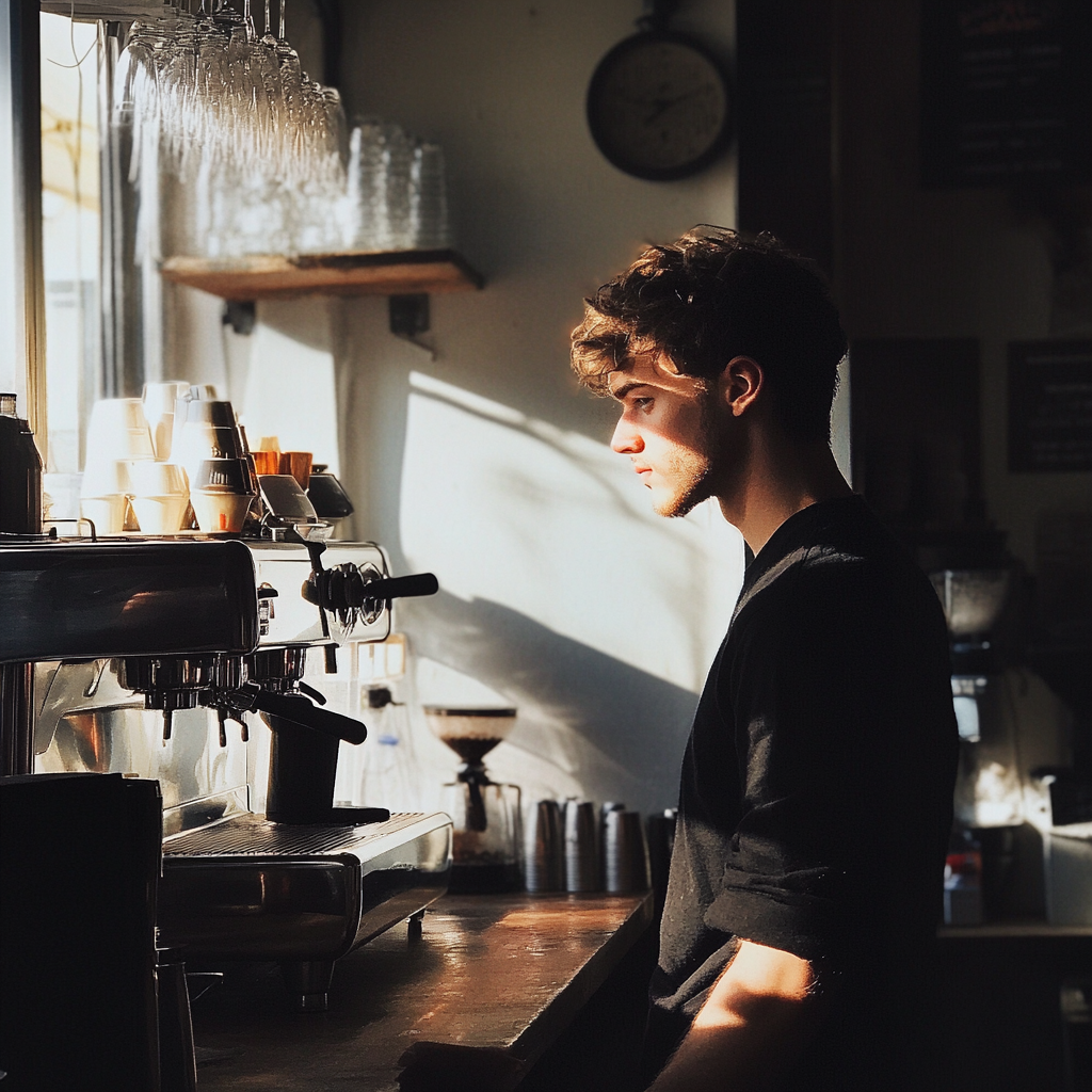 Un jeune barista | Source : Midjourney