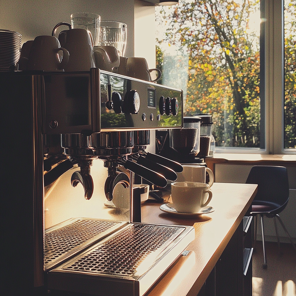 Une machine à café dans un bureau | Source : Midjourney