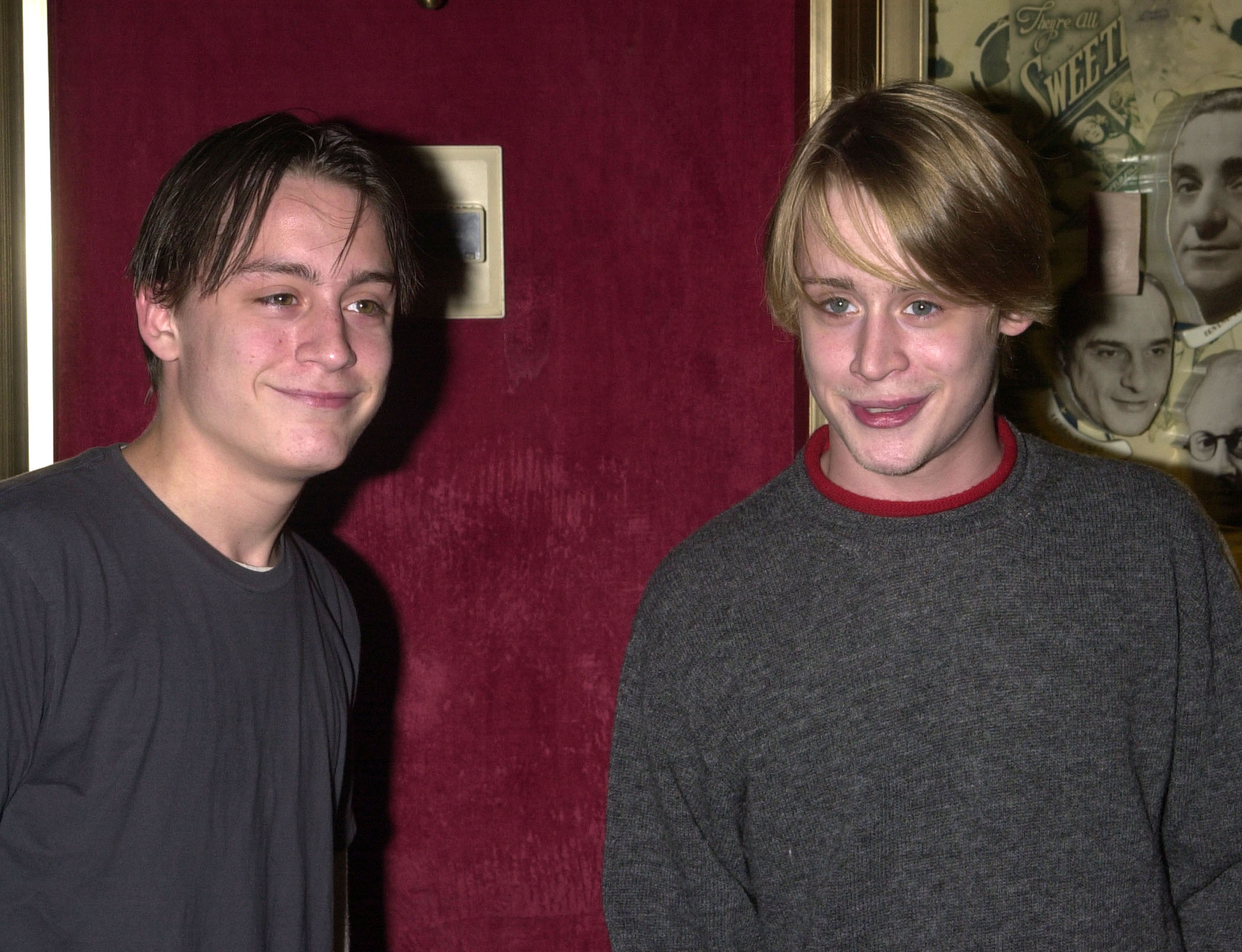 Kieran et Macaulay Culkin assistent à la première d'"Un amour à New York" à New York le 3 octobre 2001 | Source : Getty Images