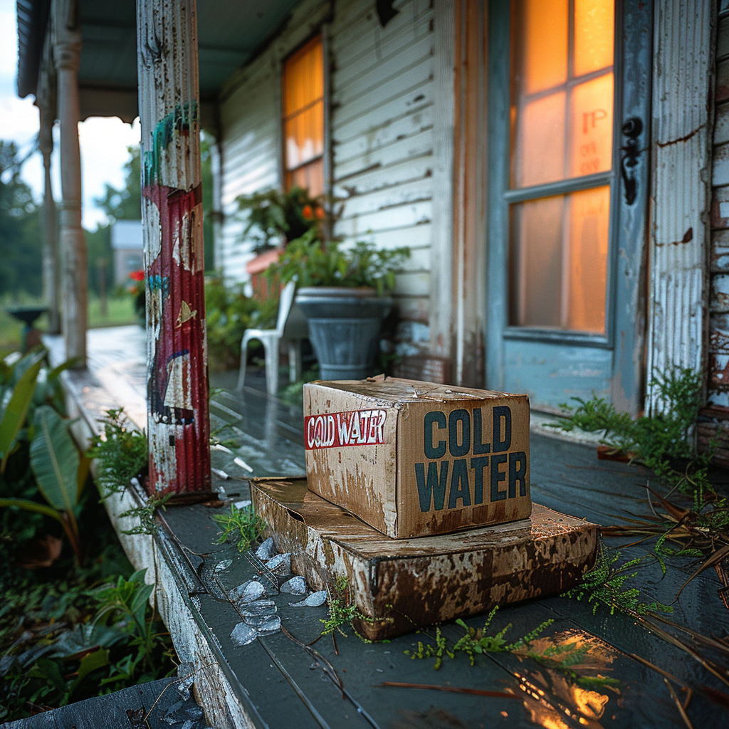 Une boîte "Eau froide" | Source : Midjourney