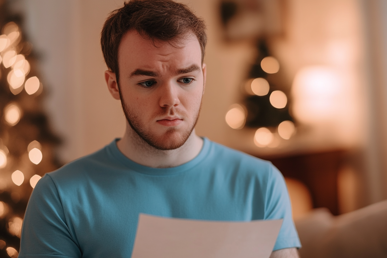 Un homme qui regarde un papier | Source : Midjourney