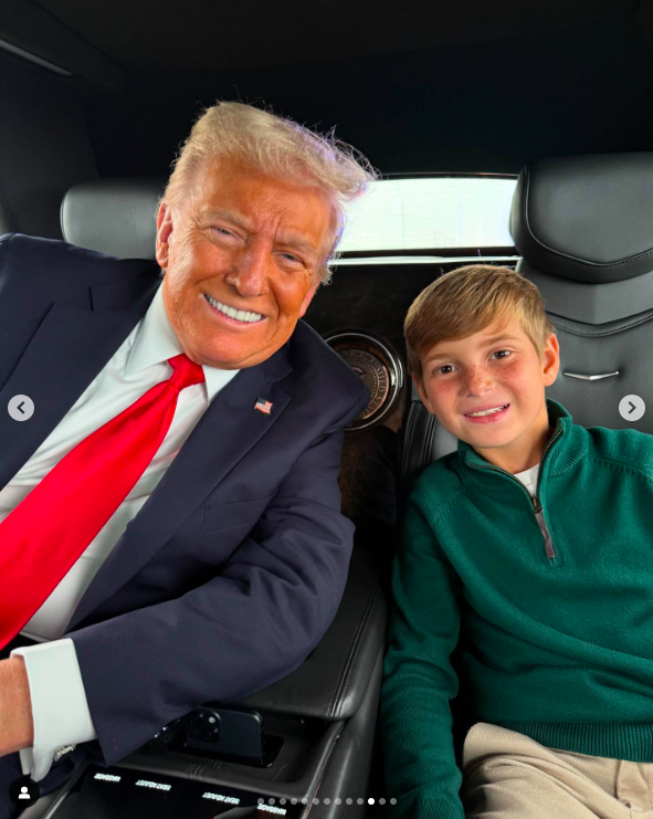 Donald Trump et Theodore Kushner souriant pour une photo. | Source : Instagram/ivankatrump