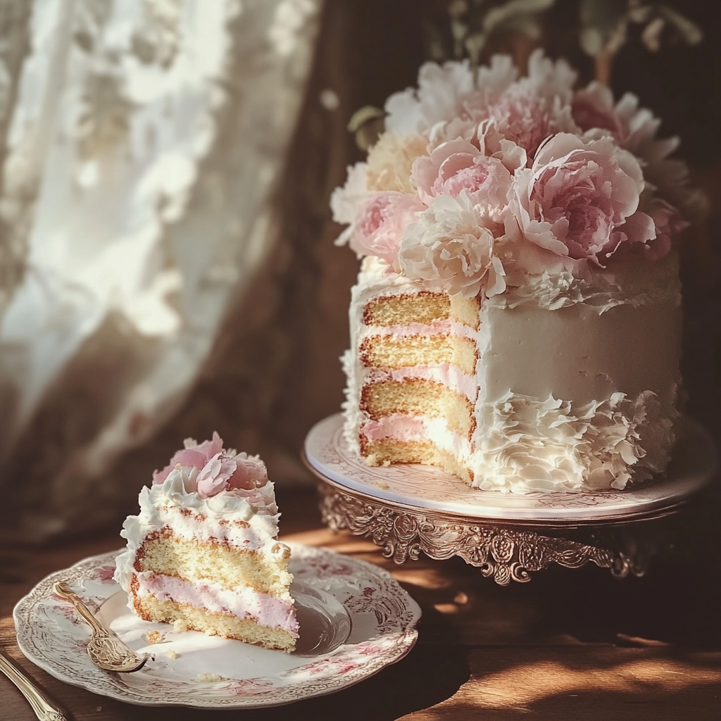 Un gâteau de mariage | Source : Midjourney