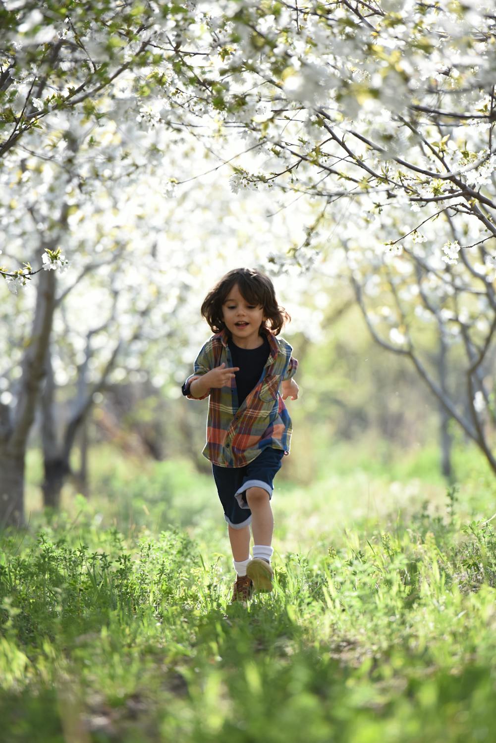 A young boy running in a park | Source: Pexels