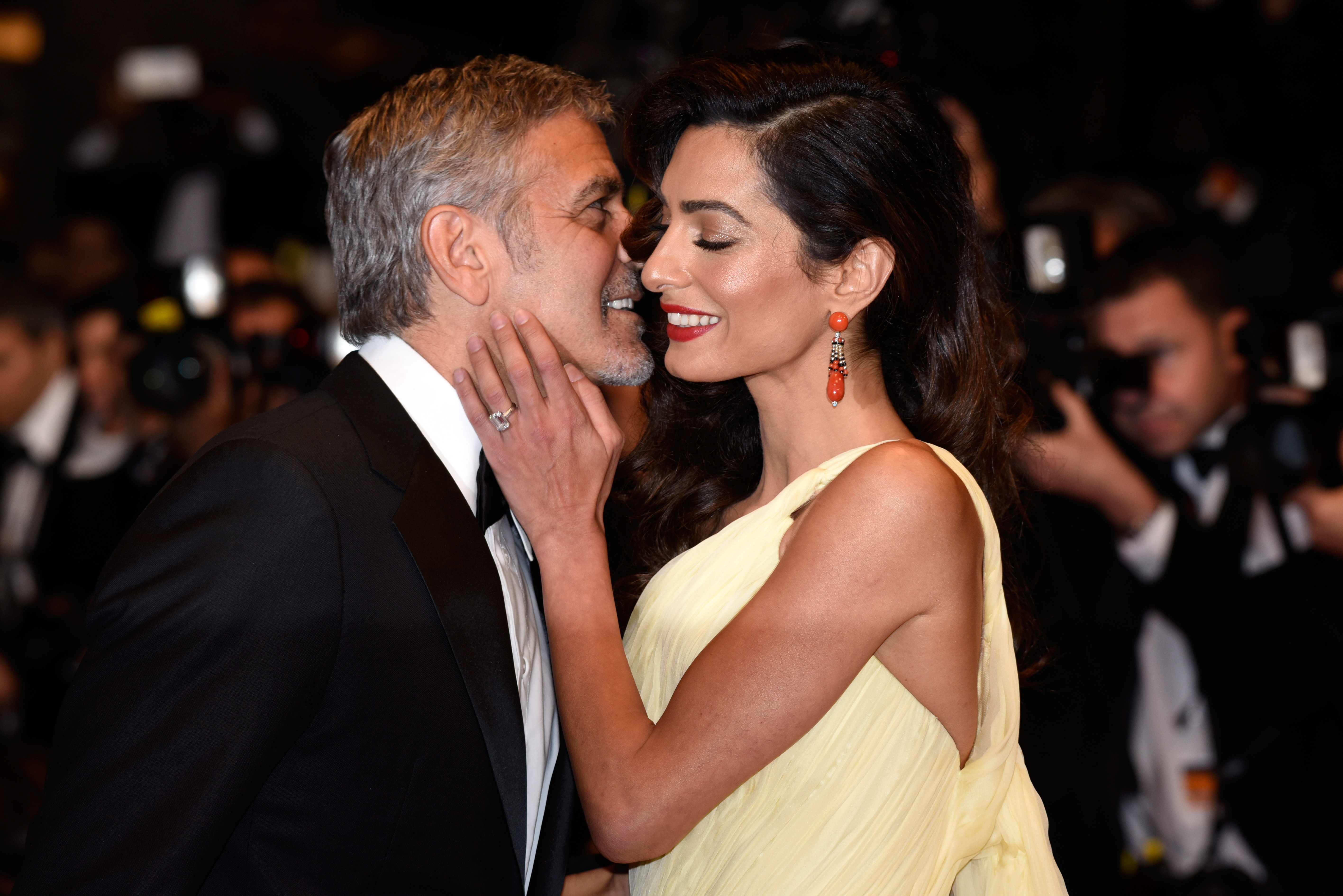 George Clooney et sa femme Amal Clooney assistent à la première de "Money Monster", 2016 | Source : Getty Images