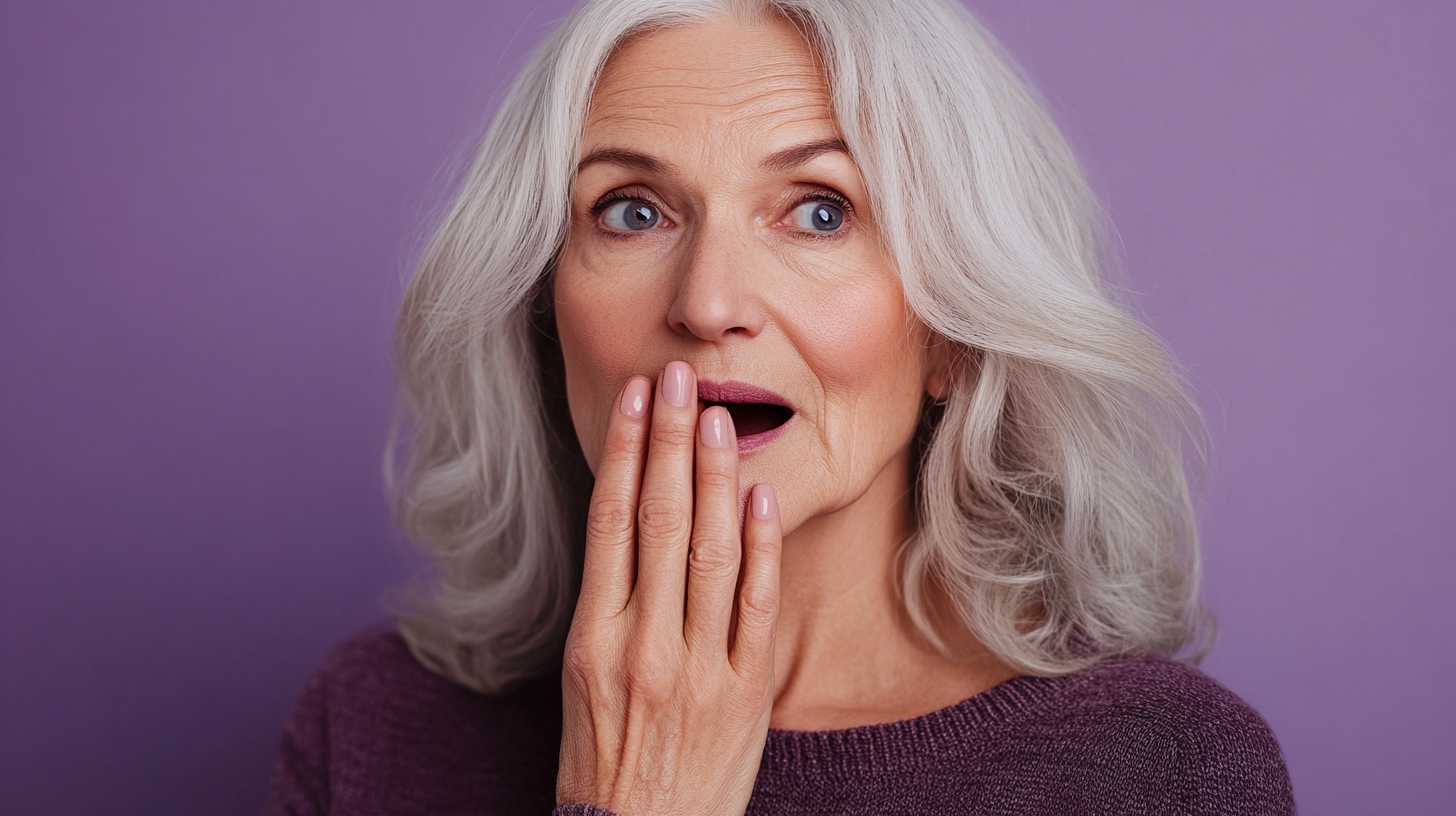 Une femme âgée surprise | Source : Midjourney