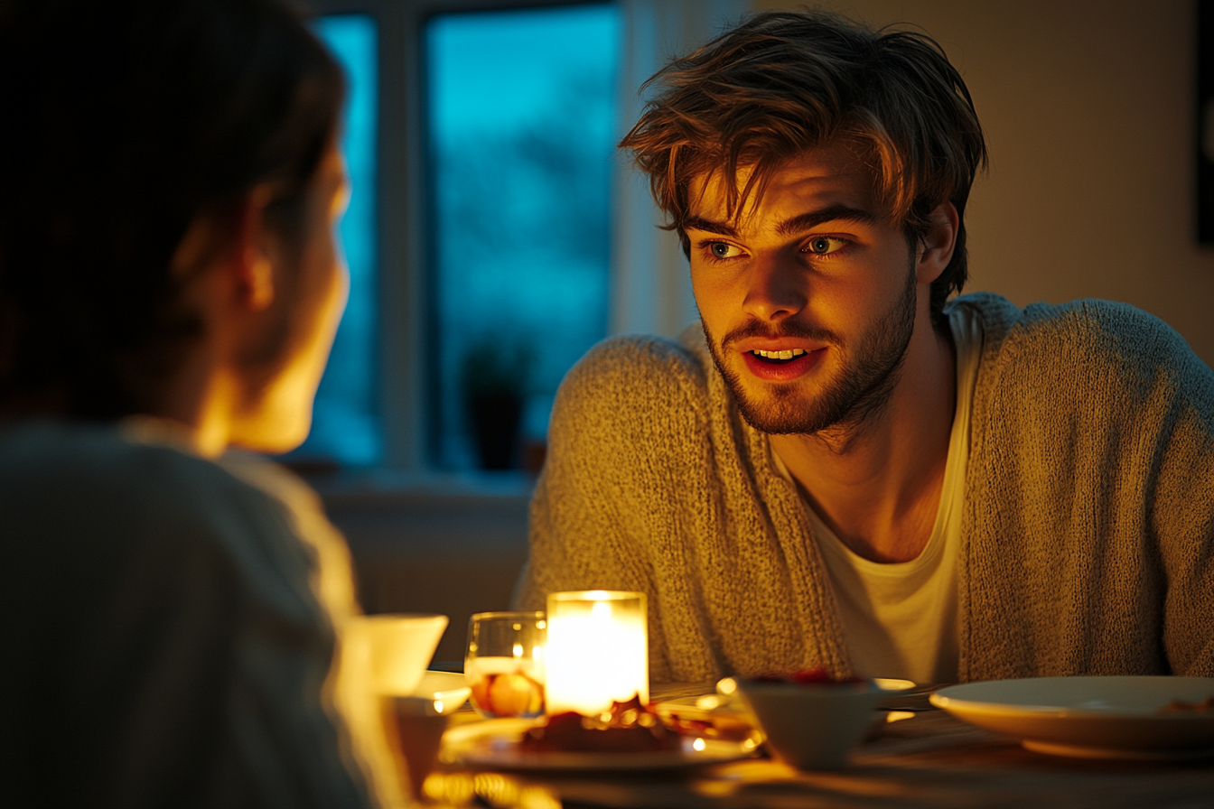 Un homme qui parle à une femme | Source : Midjourney