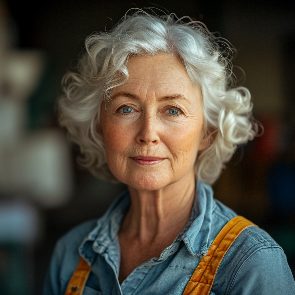 Une femme âgée souriante | Source : Midjourney