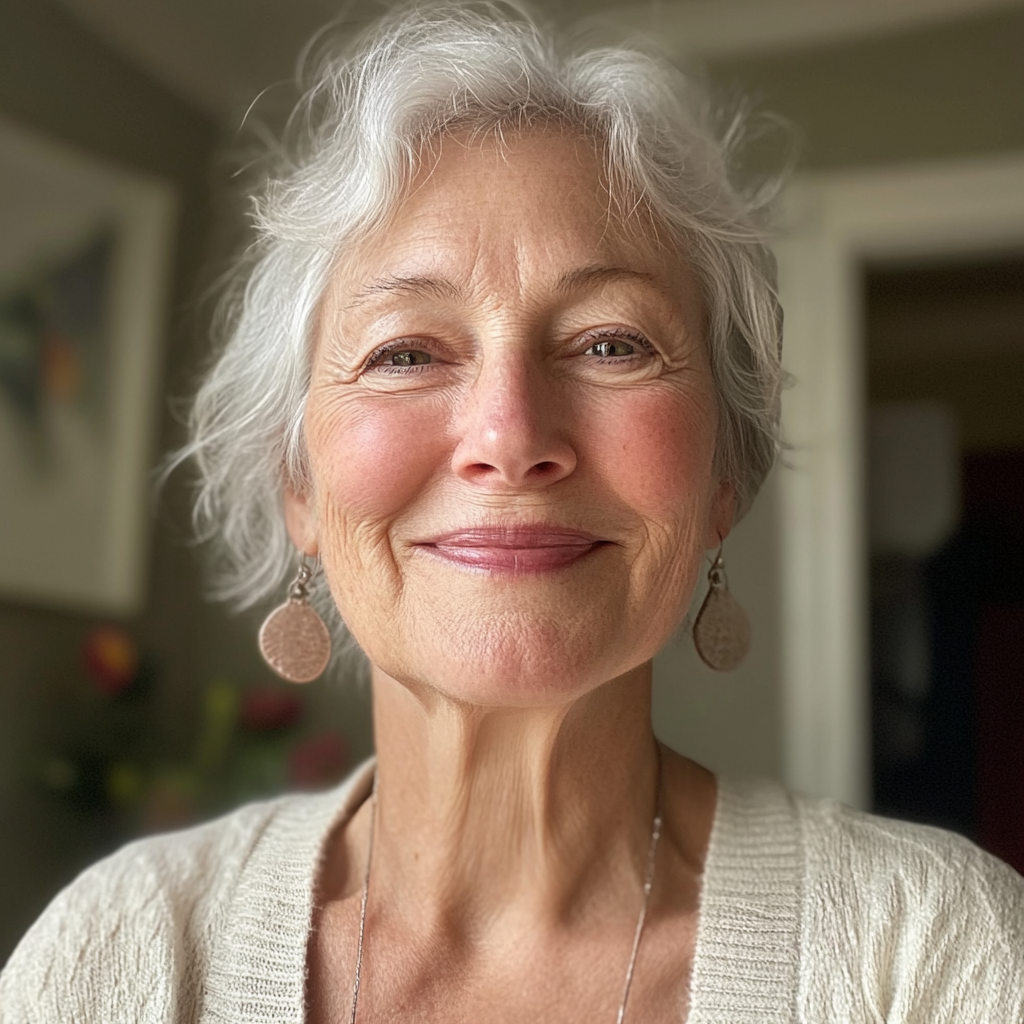 Une femme âgée souriante | Source : Midjourney