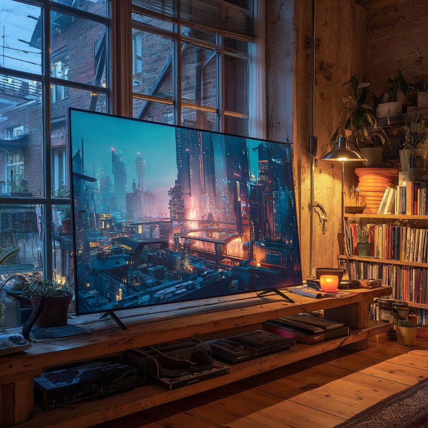 Un tout nouveau téléviseur | Source : Midjourney