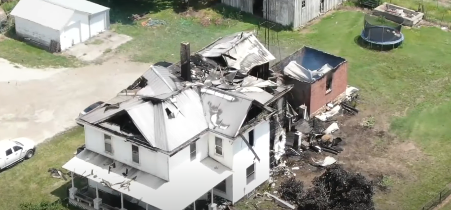 La ferme des Brown où Jerilynn Brown est décédée | Source : Youtube/FOX4 News Kansas City