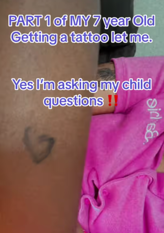 Le tatouage en question | Source : TikTok.com/newskii_soexotic24