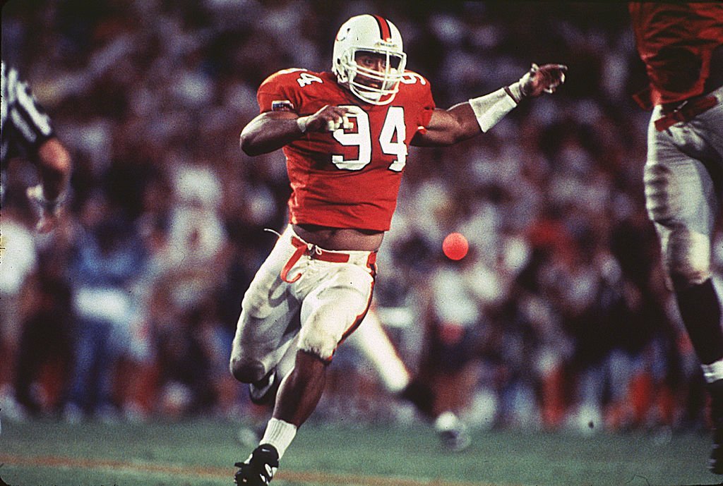 Dwayne Johnson durant ses années à l'Université de Miami. l Source : Getty Images