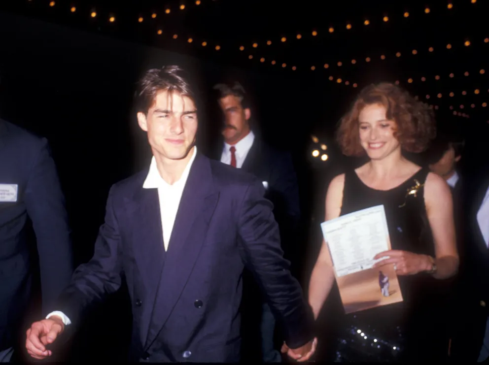 Tom Cruise et Mimi Rogers en Californie en 1987. | Source : Getty Images