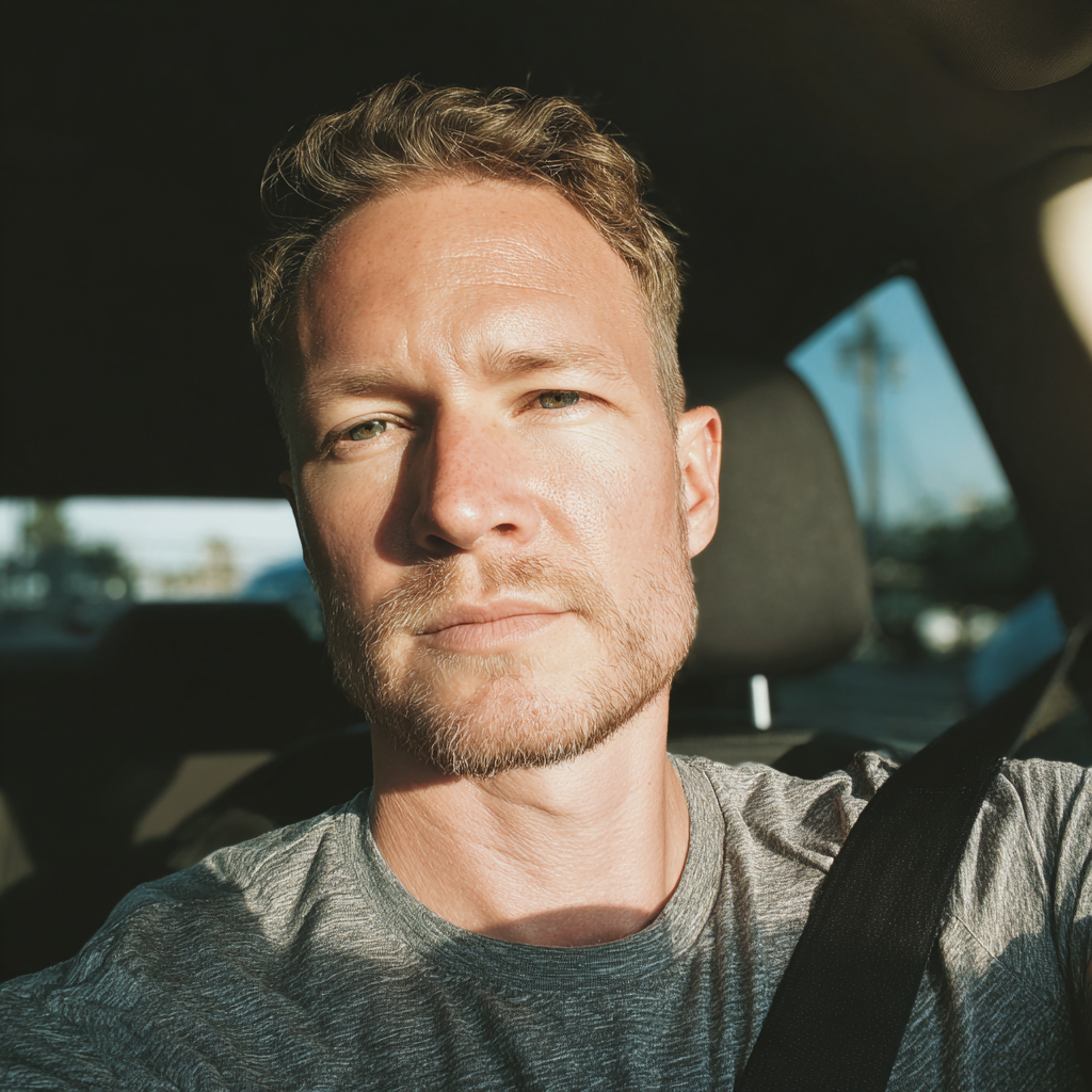 Un homme conduisant une voiture | Source : Midjourney