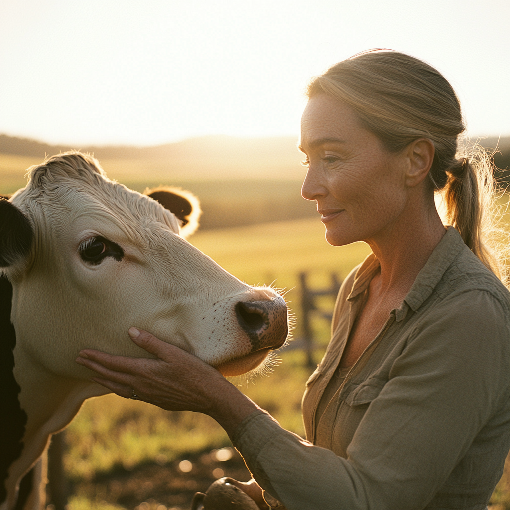 Une femme s'occupe d'un cheval | Source : Midjourney