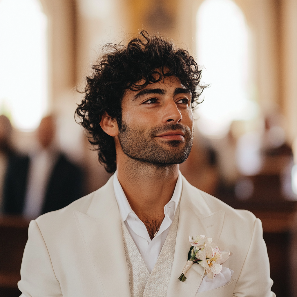 A smiling groom | Source: Midjourney