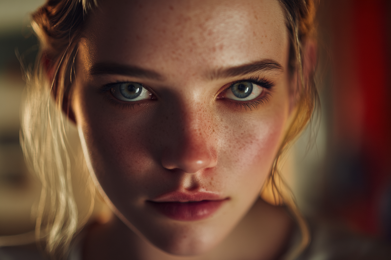 Gros plan sur une jeune femme | Source : Midjourney