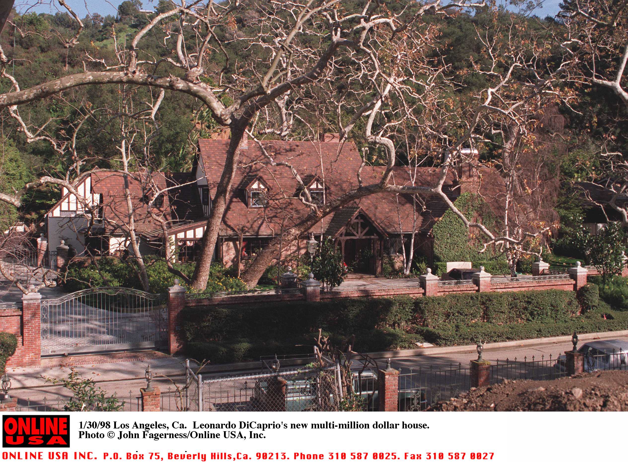 Le bungalow de Leonardo Dicaprio vu le 30 janvier 1998 | Source : Getty Images