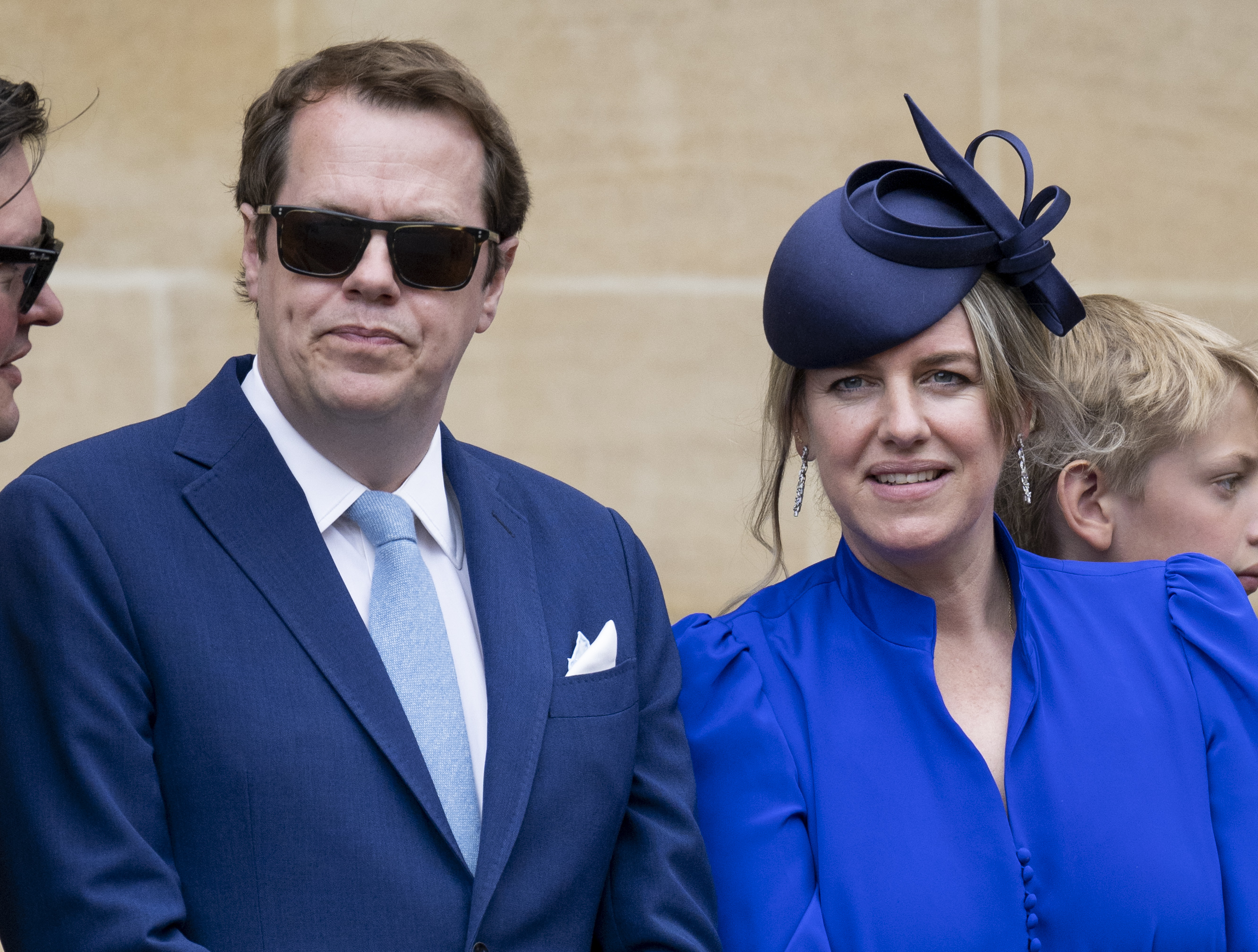 Tom Parker Bowles et Laura Lopes lors du service de l'Ordre de la Jarretière à Windsor, en Angleterre, le 13 juin 2022. | Source : Getty Images