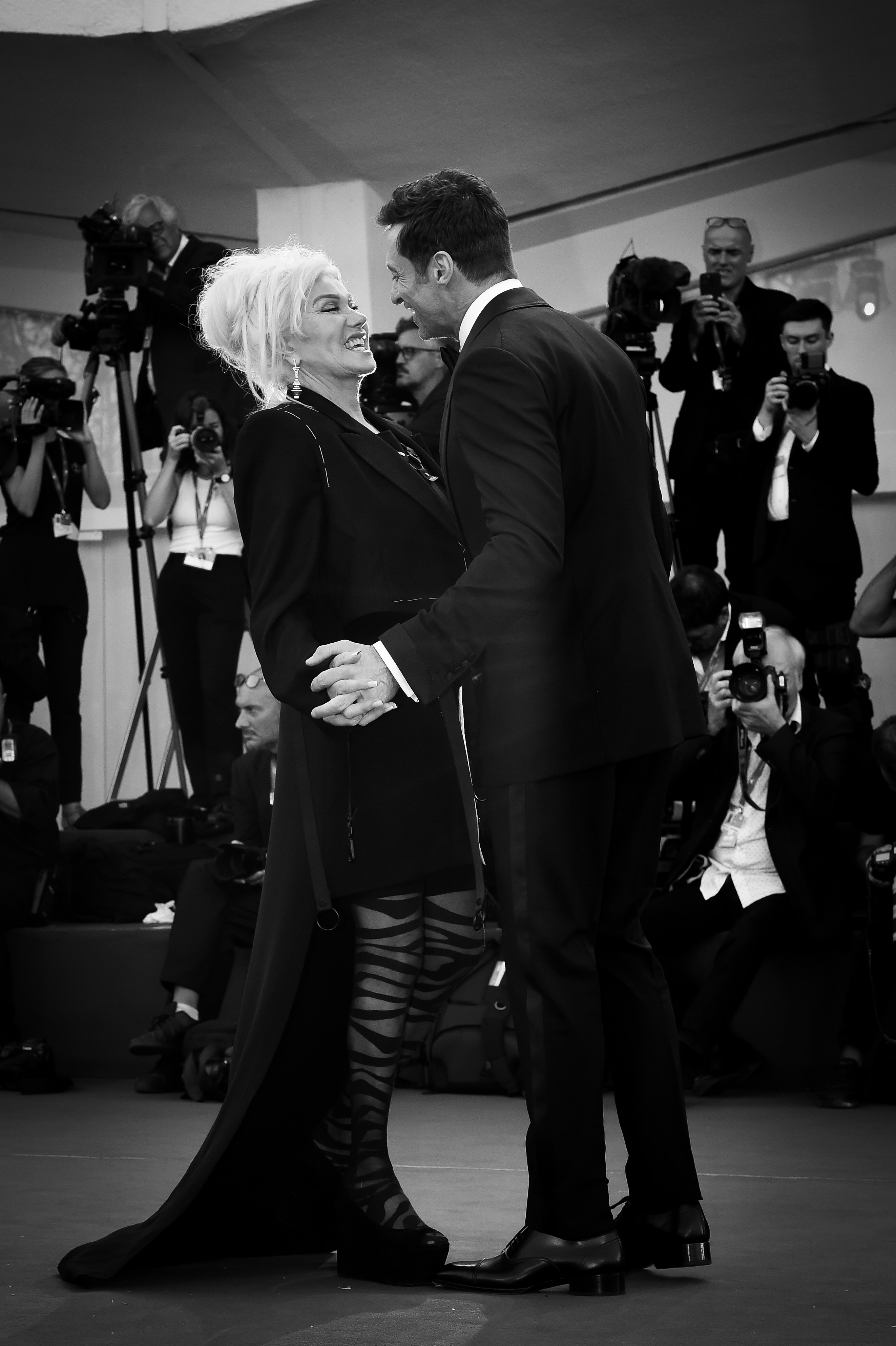 Deborra-Lee Furness et Hugh Jackman à la 79e édition du Festival international du film de Venise, 2022 | Source : Getty Images
