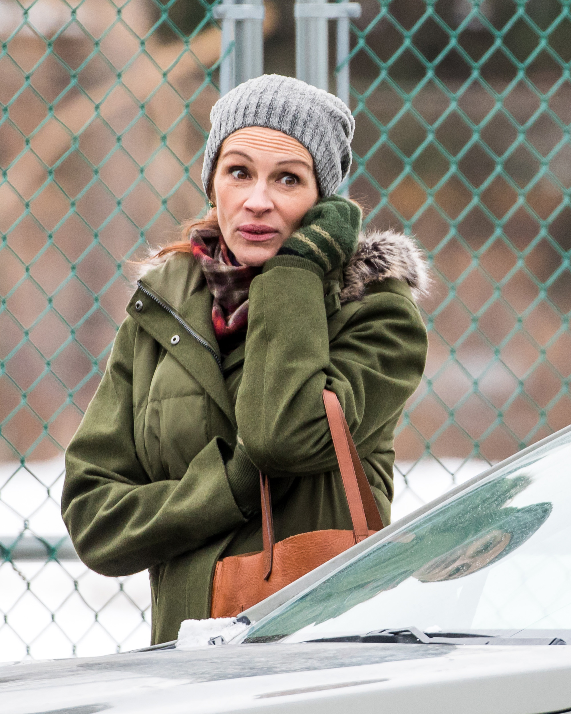 Julia Roberts lors du tournage de 'Le retour de Ben' le 8 janvier 2018 à New York | Source : Getty Images