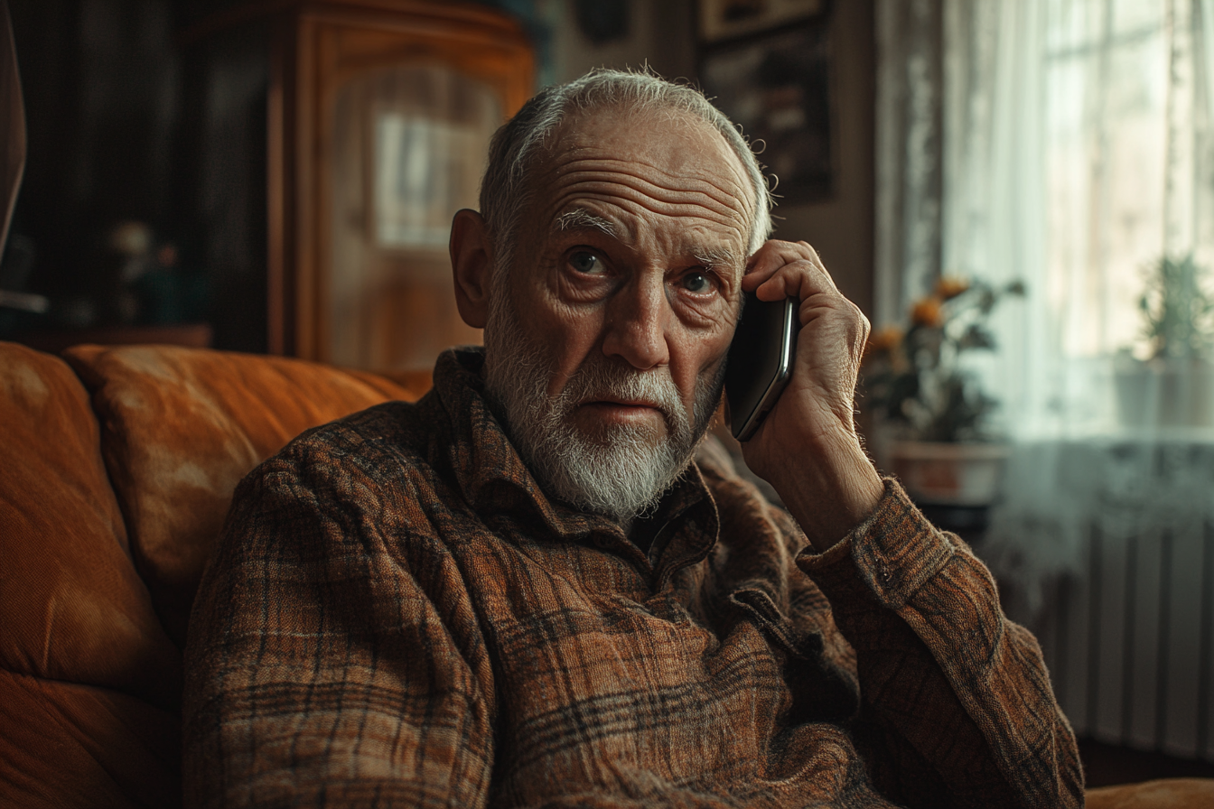 Un homme qui passe un appel téléphonique | Source : Midjourney