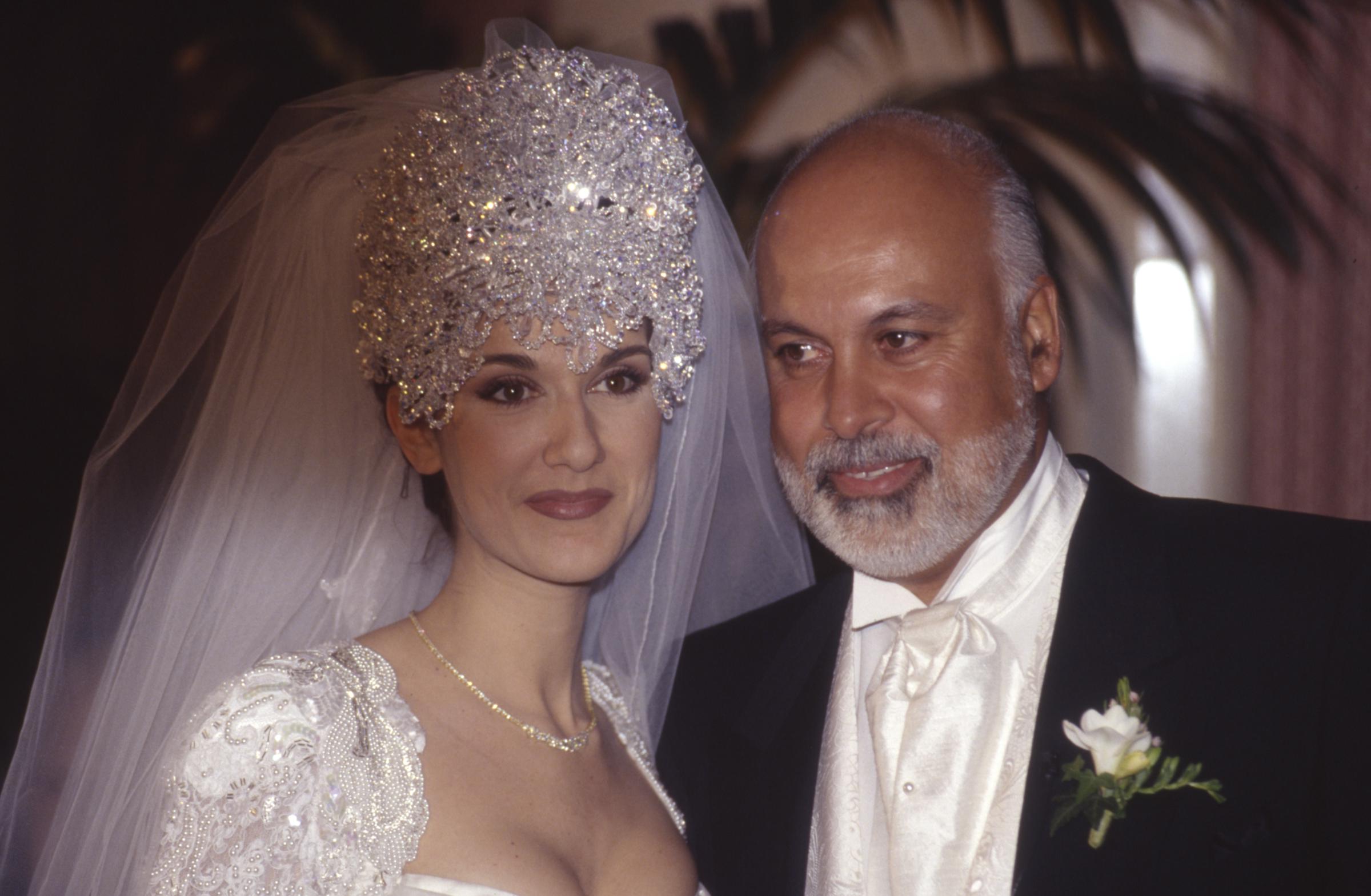 Céline Dion et René Angélil le jour de leur mariage à Montréal, Canada, le 17 décembre 1994 | Source : Getty Images