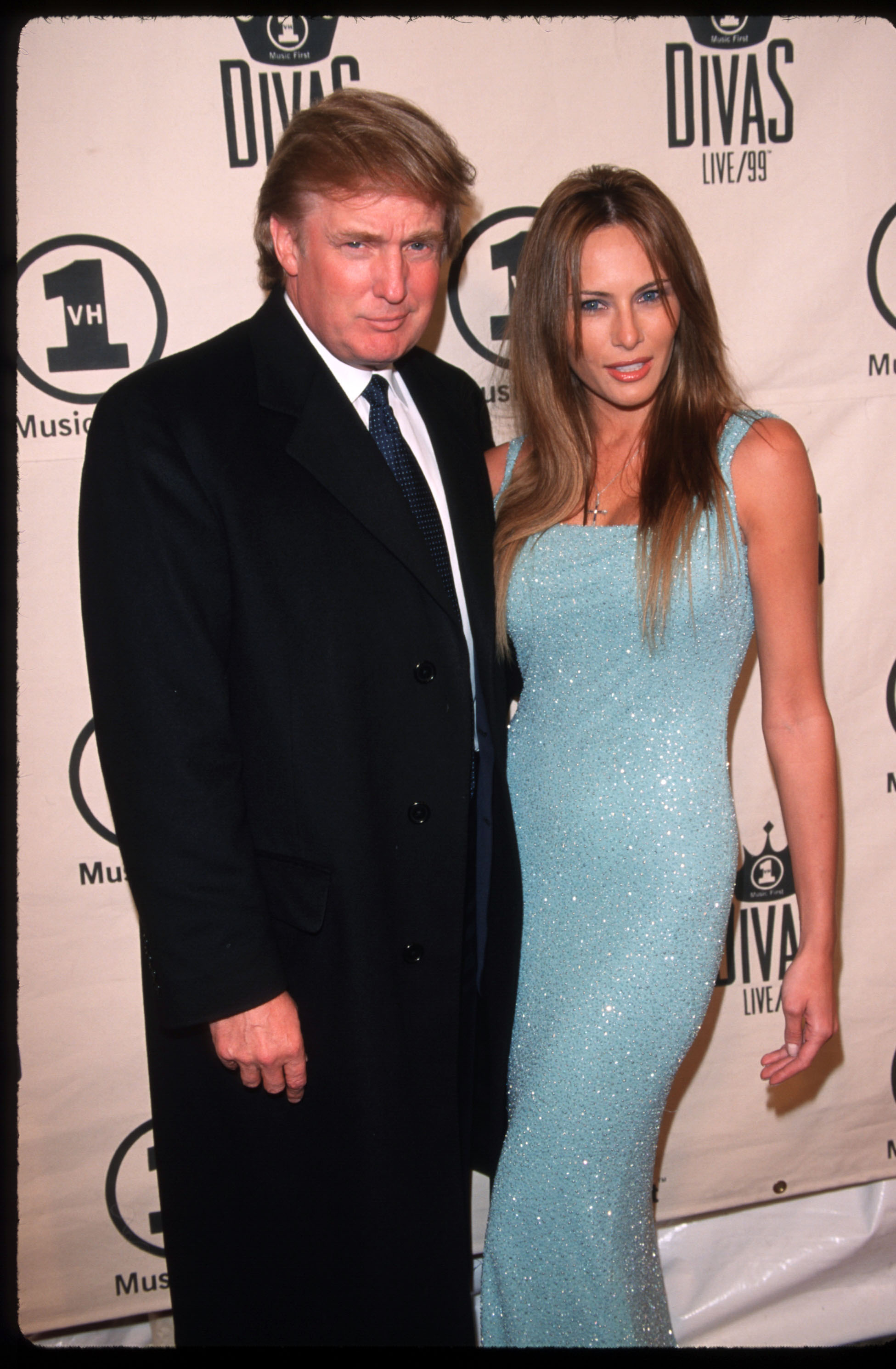 Donald et Melania Trump au concert VH1 Divas Live le 13 avril 1999 à New York. | Source : Getty Images