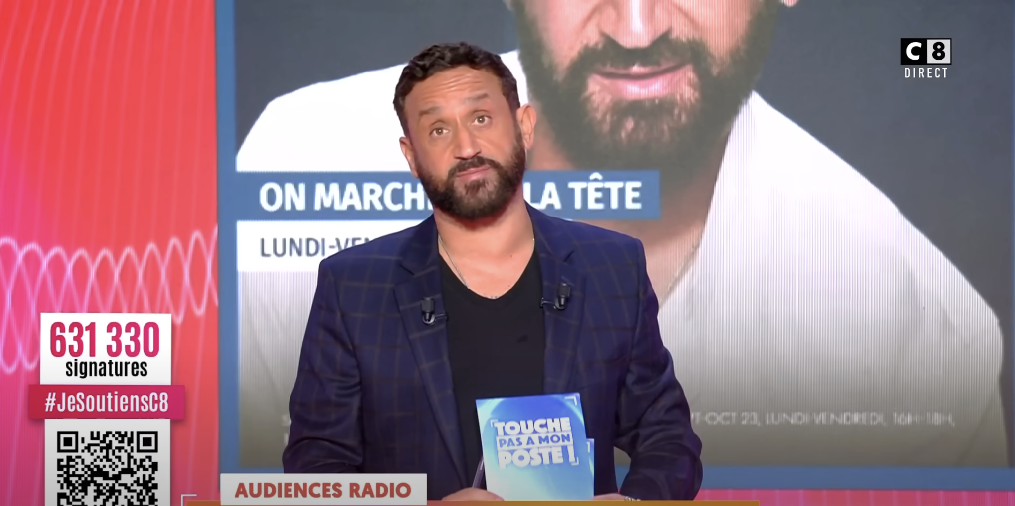 Cyril Hanouna sur le plateau de TPMP