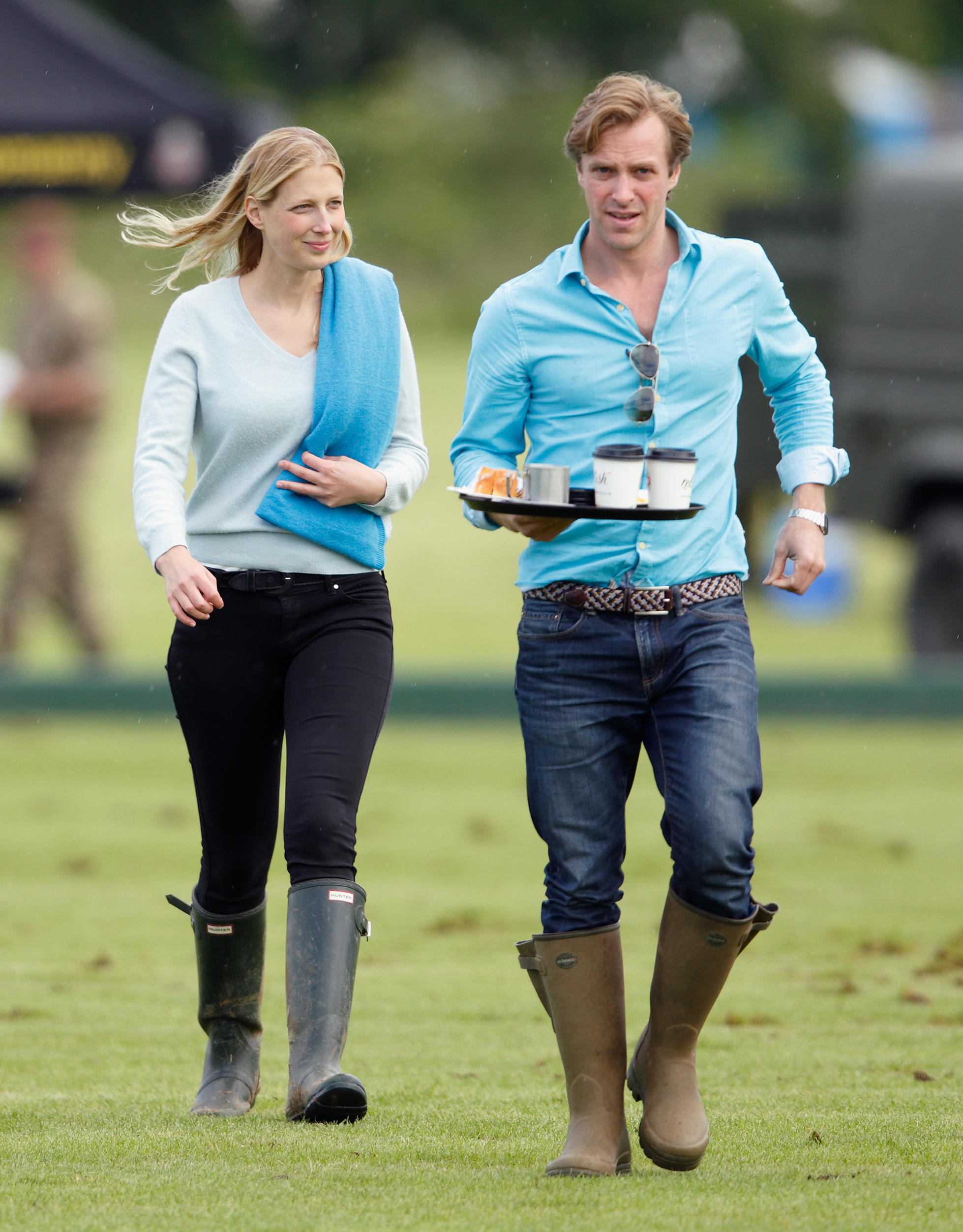 Lady Gabriella Windsor et Tom Kingston assistent au match de polo du Jerudong Trophy au Cirencester Park Polo Club le 25 juin 2016 à Cirencester, en Angleterre. | Source : Getty Images