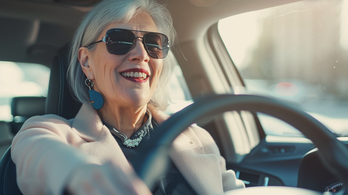 Une femme au volant | Source : Midjourney