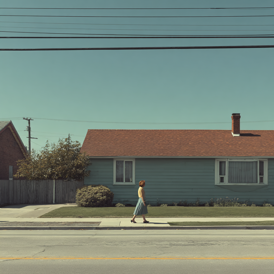 Une femme qui se promène | Source : Midjourney