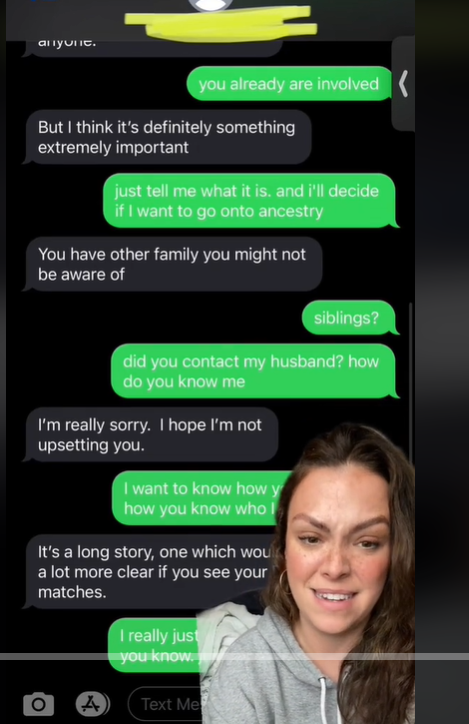 Capture d'écran de la conversation de Lane avec la personne qui l'a contactée | Source : TikTok/laneiscool14
