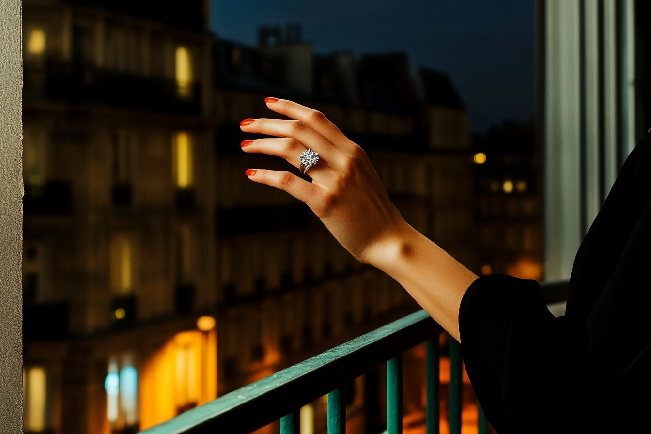 Une bague de fiançailles sur la main d'une femme | Source : Midjourney