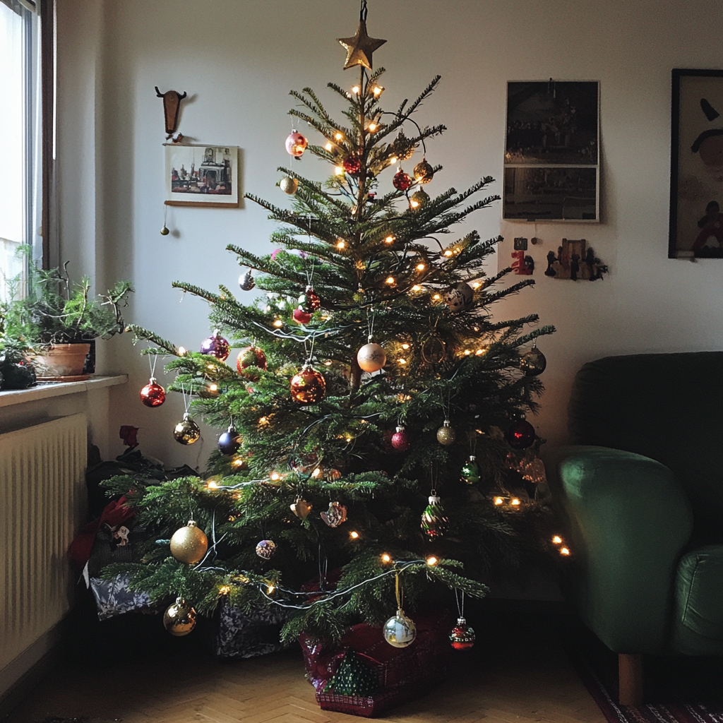 Un sapin de Noël d'occasion | Source : Midjourney